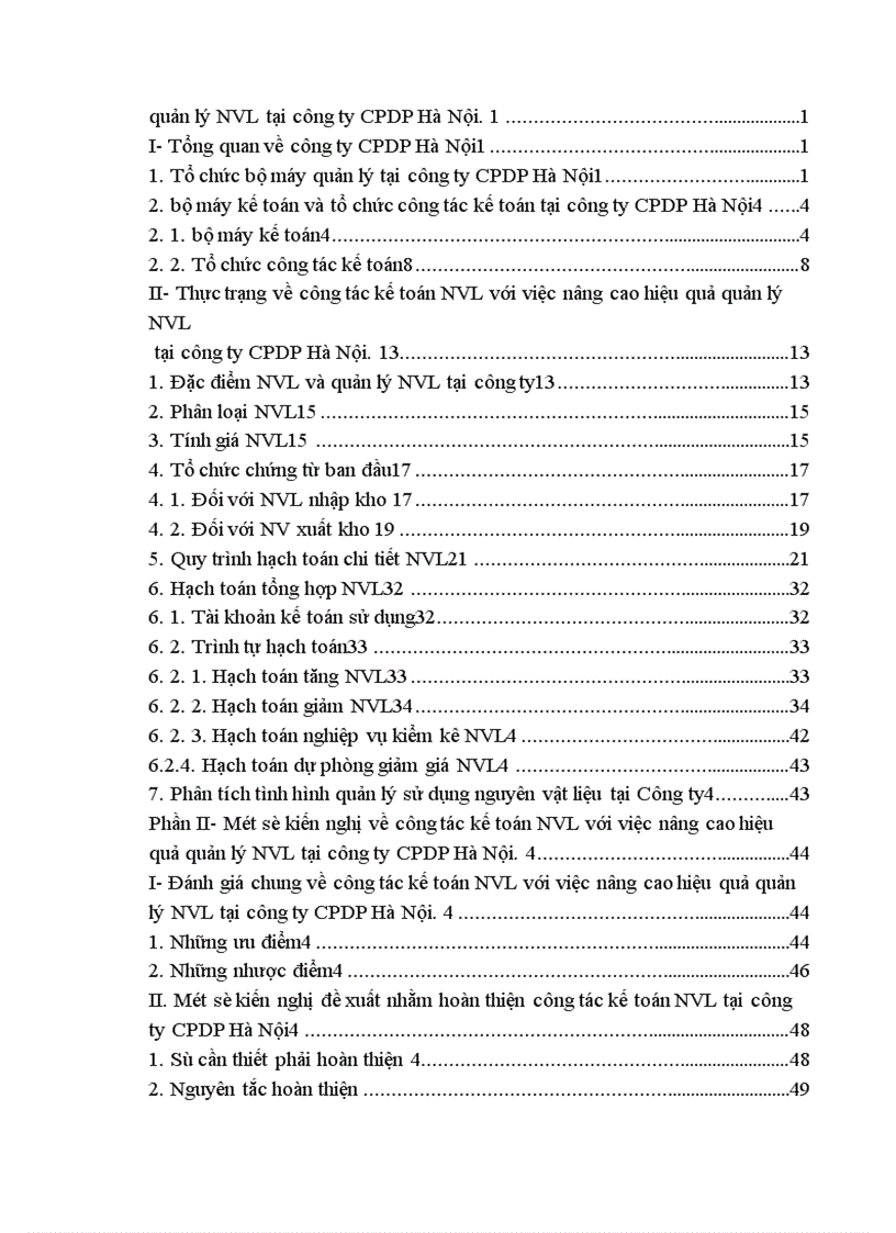 image for page Hạch toán Nguyên vật liệu với việc nâng cao hiệu quả quản lý và sử dụng Nguyên vật liệu tại công ty Cổ phần Dược phẩm Hà Nội 1