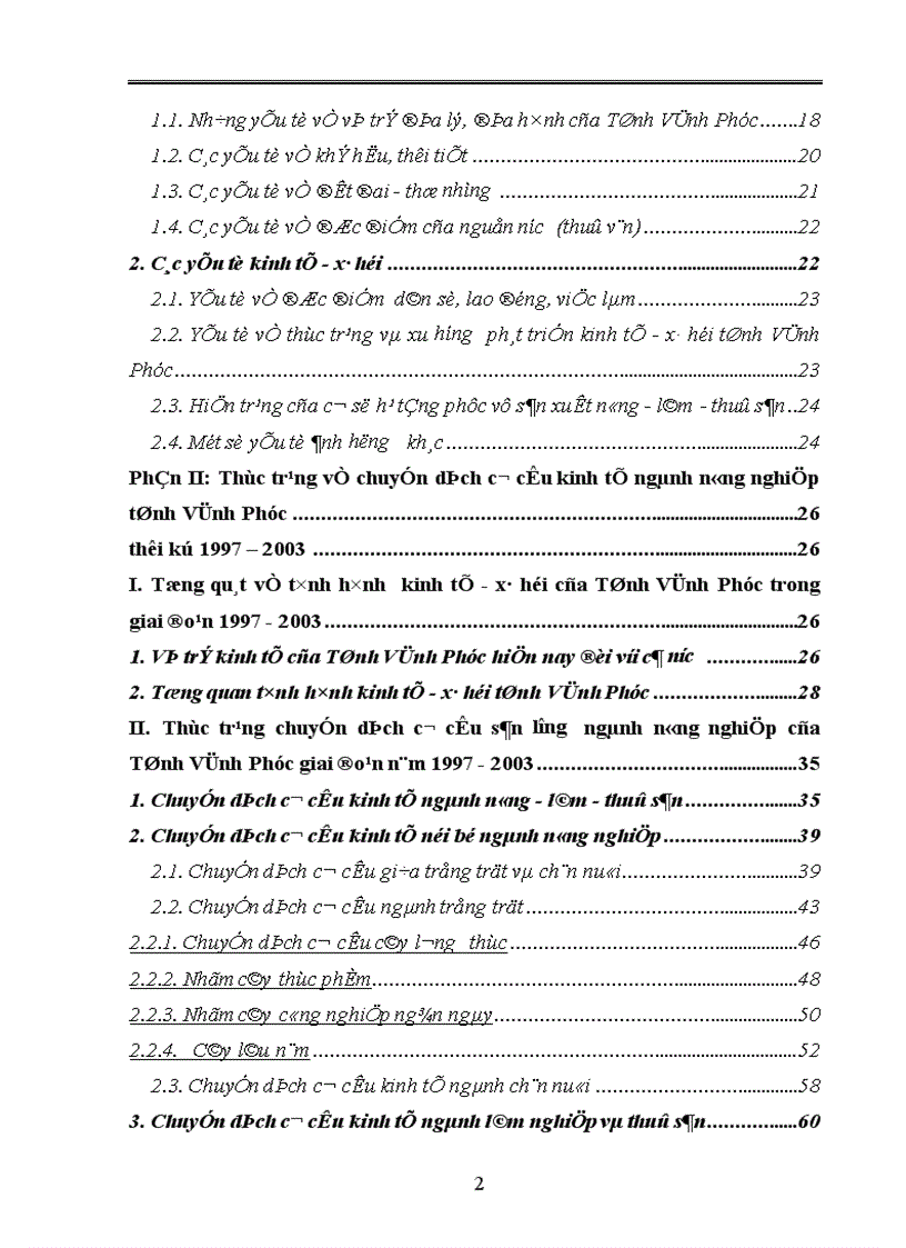 Phương hướng và giải pháp thúc đẩy chuyển dịch cơ cấu kinh tế ngành nông nghiệp Tỉnh Vĩnh Phúc giai đoạn 2004 2010