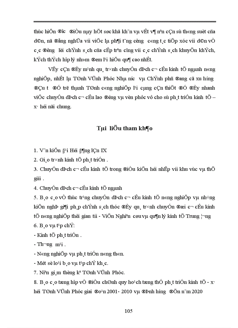 image for page Phương hướng và giải pháp thúc đẩy chuyển dịch cơ cấu kinh tế ngành nông nghiệp Tỉnh Vĩnh Phúc giai đoạn 2004 2010