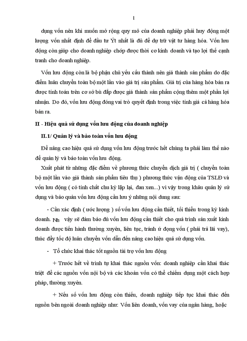image for page Vốn lưu động và hiệu quả sử dụng vốn lưu động tại Công ty Cổ phần Thiết bị thương mại 1