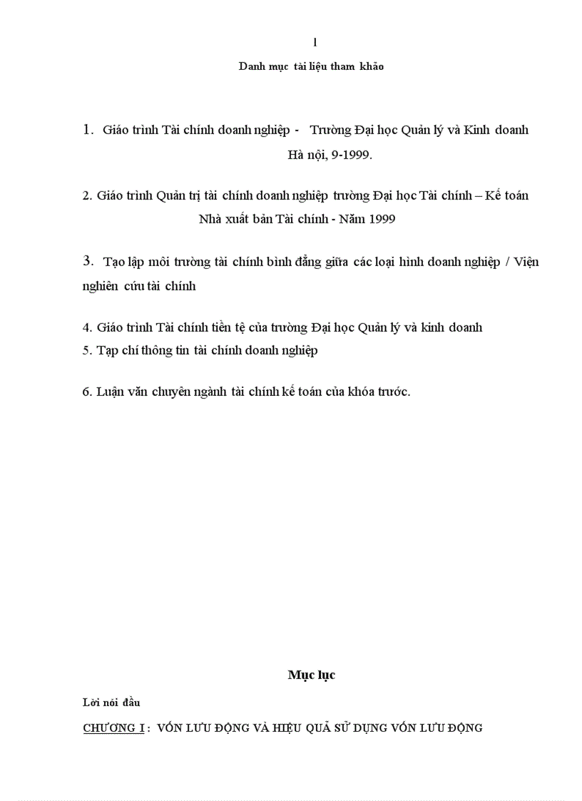 image for page Vốn lưu động và hiệu quả sử dụng vốn lưu động tại Công ty Cổ phần Thiết bị thương mại 1