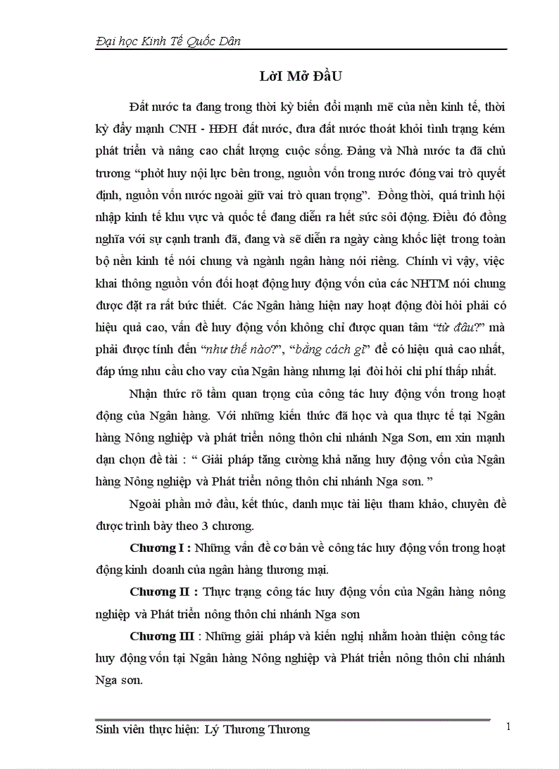 image for page Giải pháp tăng cường khả năng huy động vốn của Ngân hàng Nông nghiệp và Phát triển nông thôn chi nhánh Nga sơn 1
