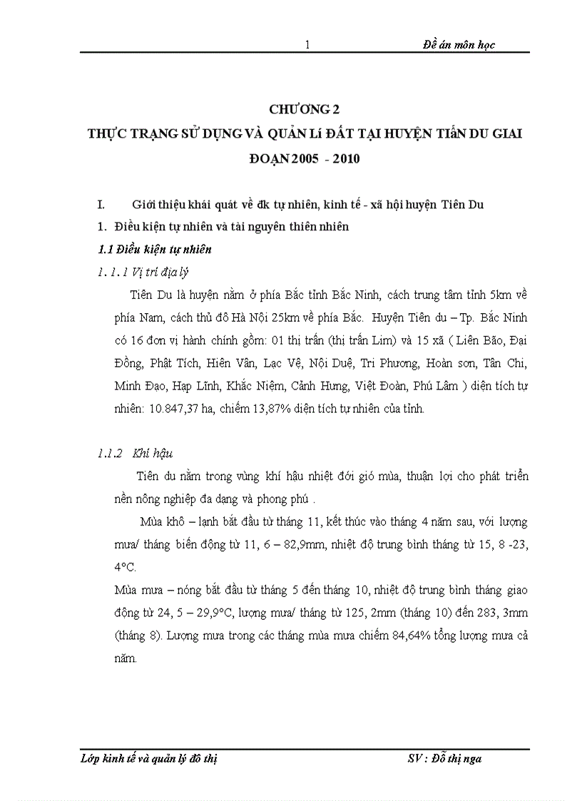 image for page Thực trạng và kiến nghị công tác quản lý và sử dụng đất tại huyện Tiên Du TP Bắc Ninh giai đoạn 2005 2010