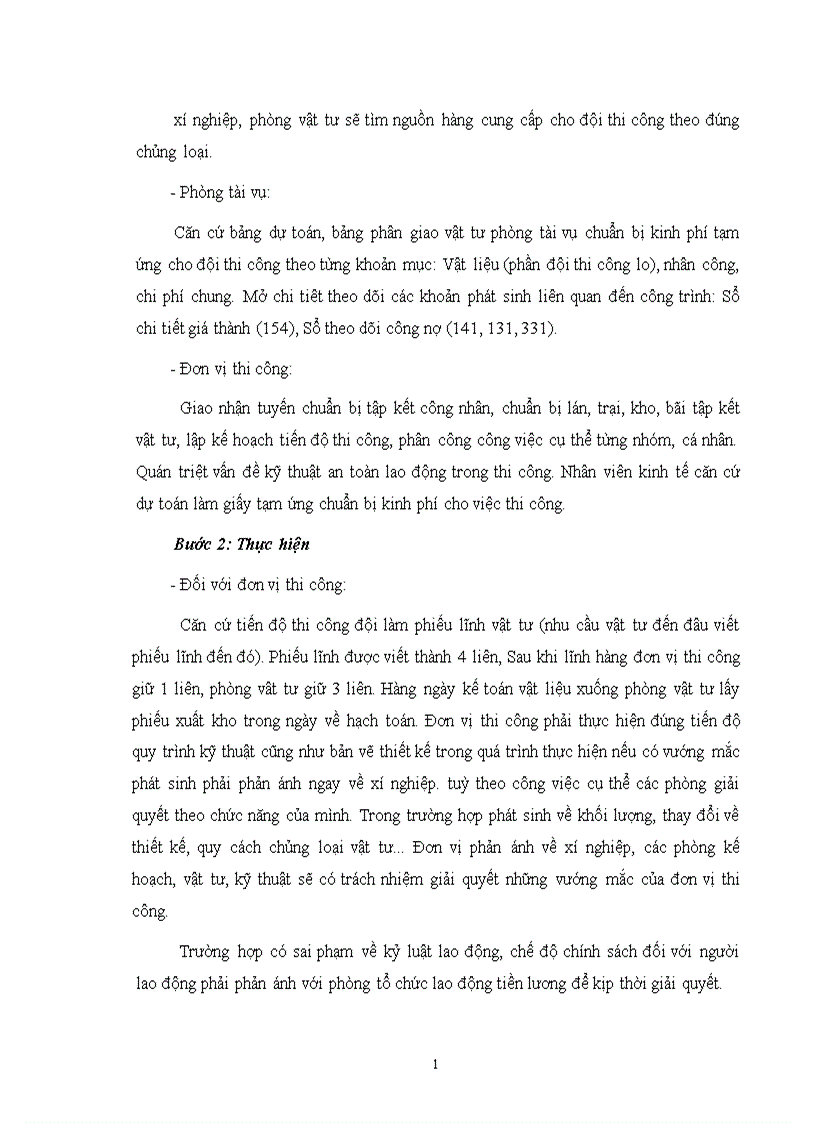 image for page Hoàn thiện công tác tổ chức hạch toán chi phí sản xuất và tính giá thành với việc tăng cường công tác quản trị tại Xí nghiệp xây lắp Điện Công Ty Điện Lực I
