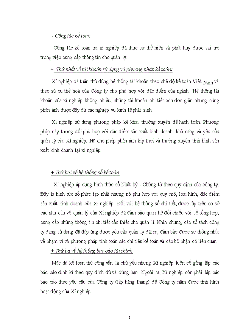 image for page Hoàn thiện công tác tổ chức hạch toán chi phí sản xuất và tính giá thành với việc tăng cường công tác quản trị tại Xí nghiệp xây lắp Điện Công Ty Điện Lực I