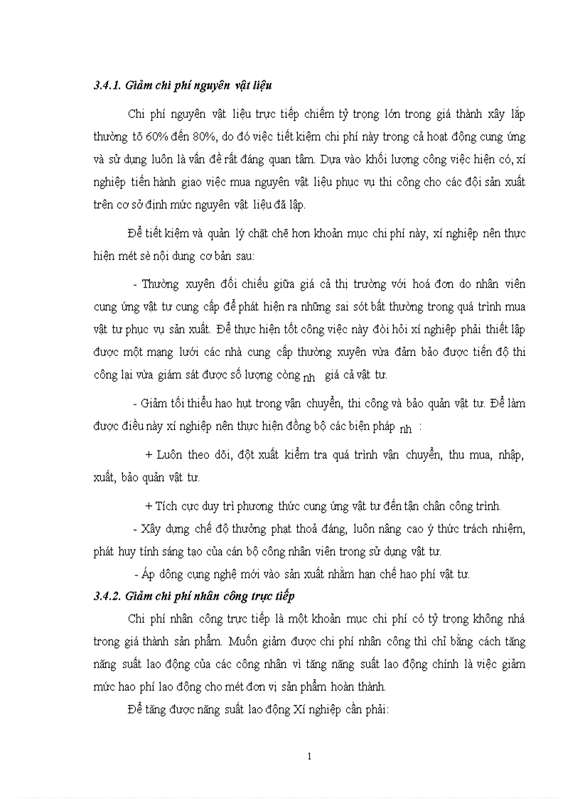 image for page Hoàn thiện công tác tổ chức hạch toán chi phí sản xuất và tính giá thành với việc tăng cường công tác quản trị tại Xí nghiệp xây lắp Điện Công Ty Điện Lực I