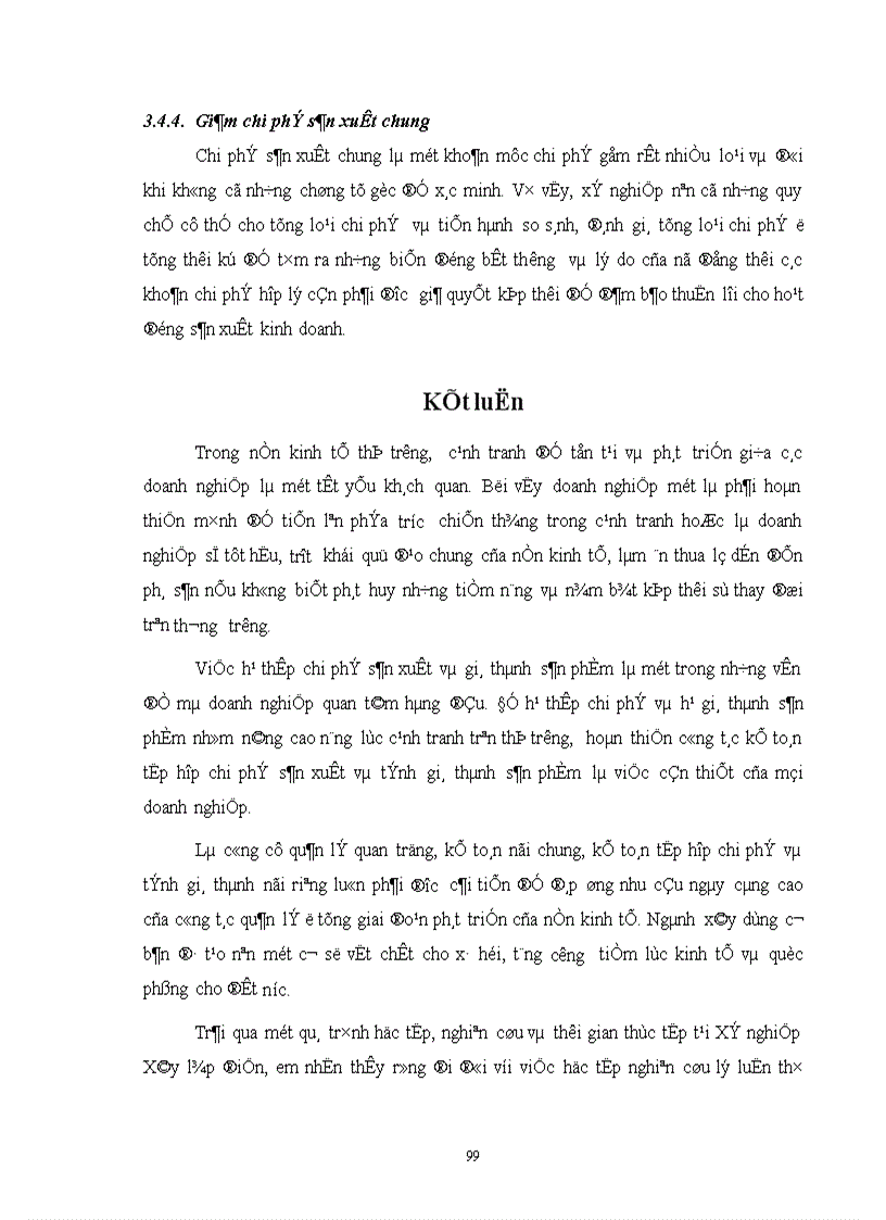 image for page Hoàn thiện công tác tổ chức hạch toán chi phí sản xuất và tính giá thành với việc tăng cường công tác quản trị tại Xí nghiệp xây lắp Điện Công Ty Điện Lực I