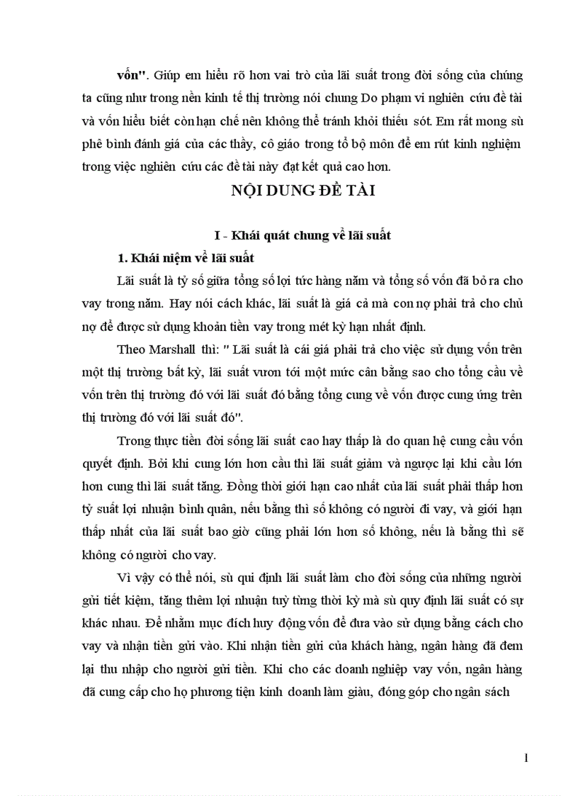 image for page Lãi suất và vai trò của lãi suất trong huy động vốn 1