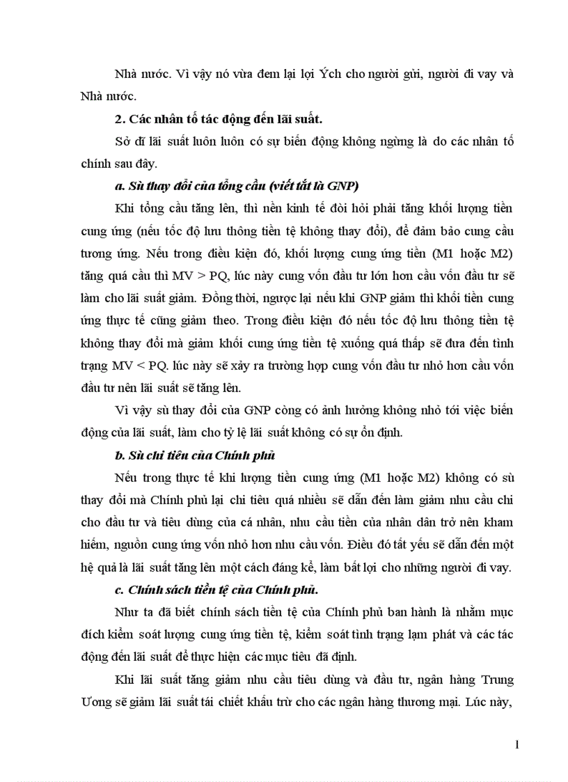 image for page Lãi suất và vai trò của lãi suất trong huy động vốn 1