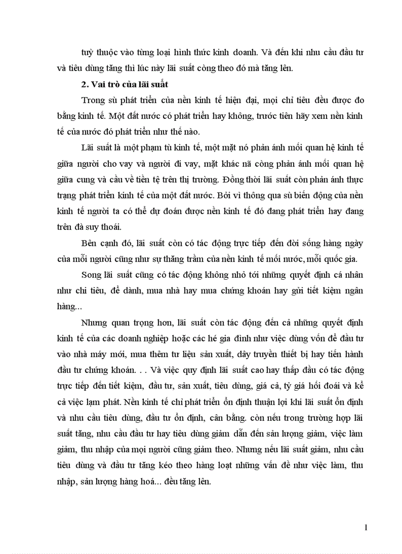 image for page Lãi suất và vai trò của lãi suất trong huy động vốn 1