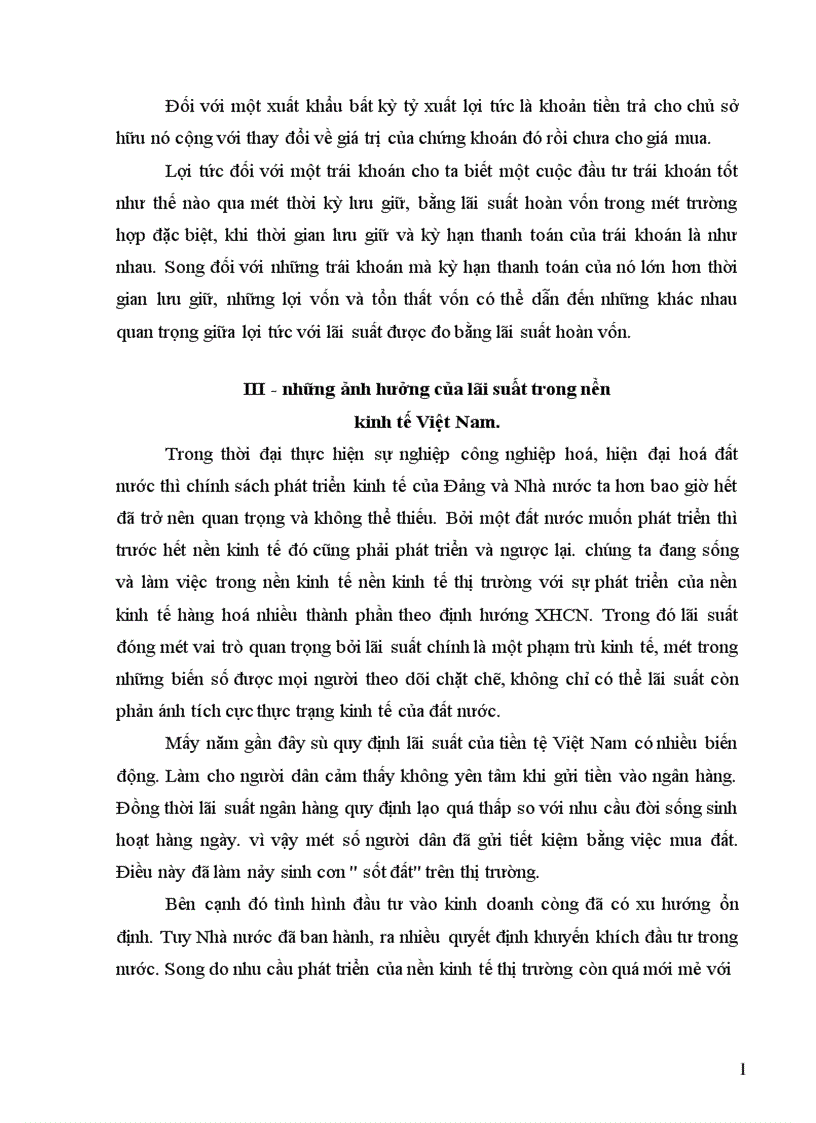 image for page Lãi suất và vai trò của lãi suất trong huy động vốn 1