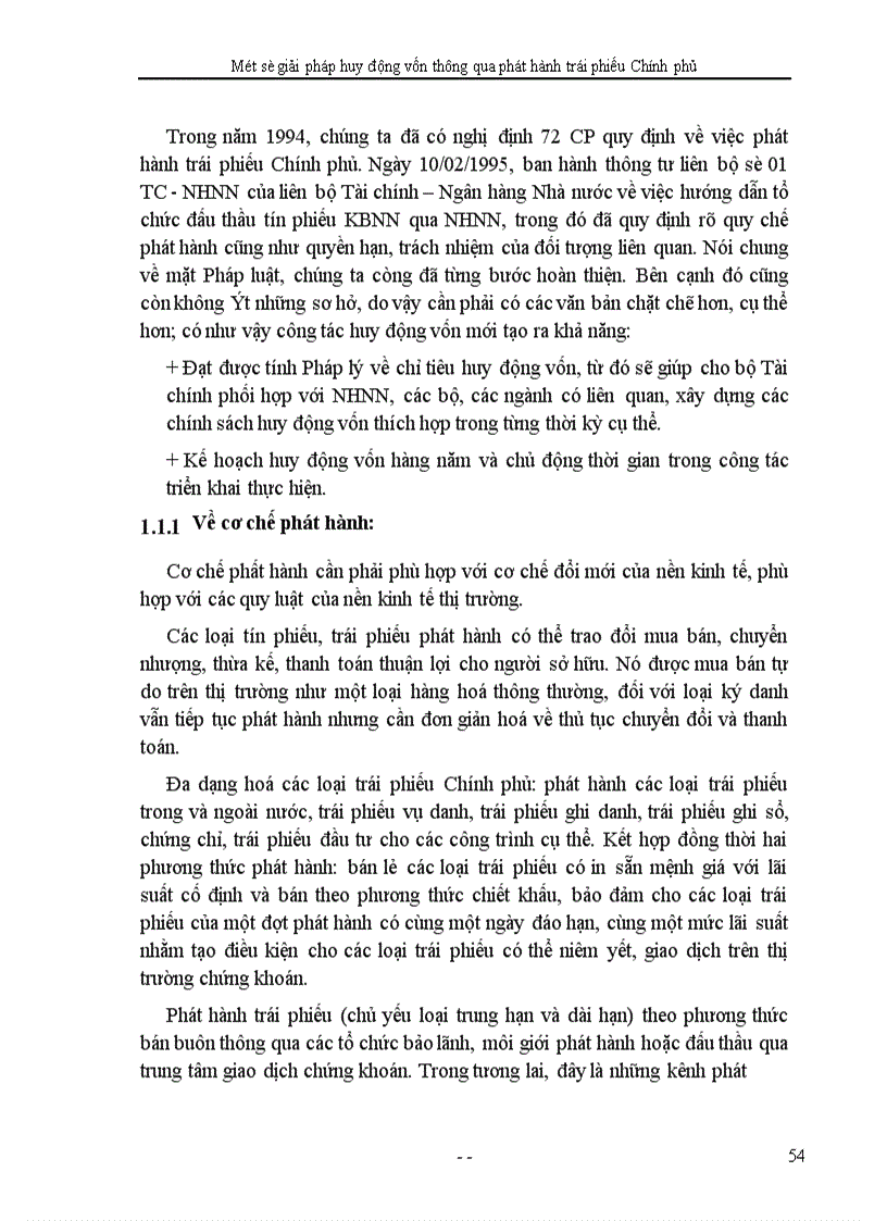 image for page Một số giải pháp huy động vốn thông qua phát hành trái phiếu Chính phủ ở KBNN Hà Tây 1