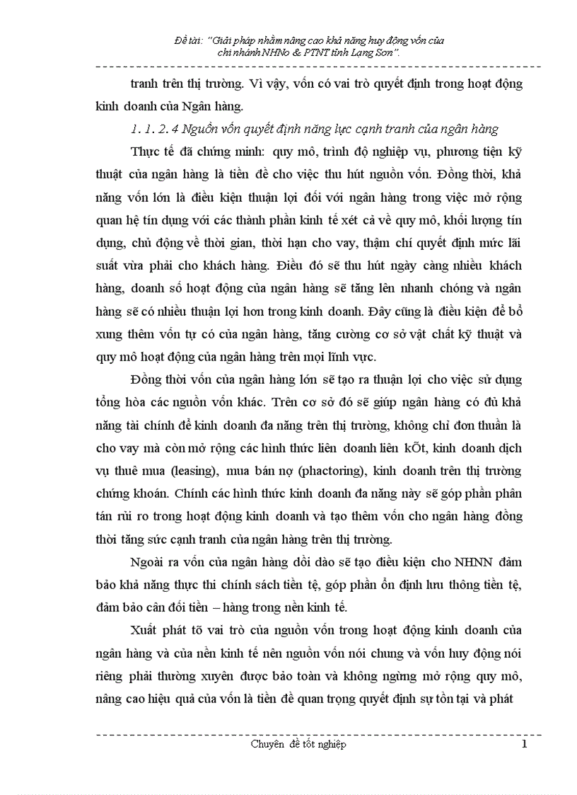 image for page Giải pháp nhằm nâng cao hiệu quả huy động vốn tại chi nhánh NHNo PTNT Tỉnh Lạng Sơn 1