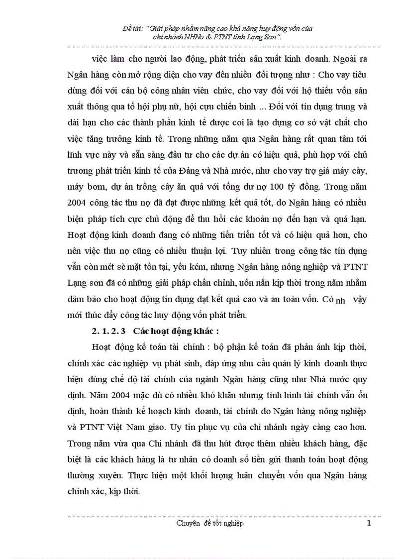 image for page Giải pháp nhằm nâng cao hiệu quả huy động vốn tại chi nhánh NHNo PTNT Tỉnh Lạng Sơn 1