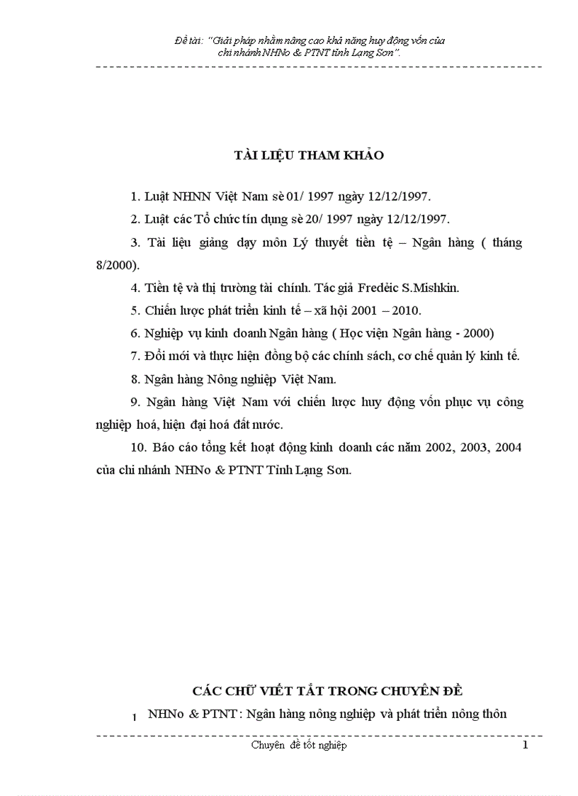 image for page Giải pháp nhằm nâng cao hiệu quả huy động vốn tại chi nhánh NHNo PTNT Tỉnh Lạng Sơn 1