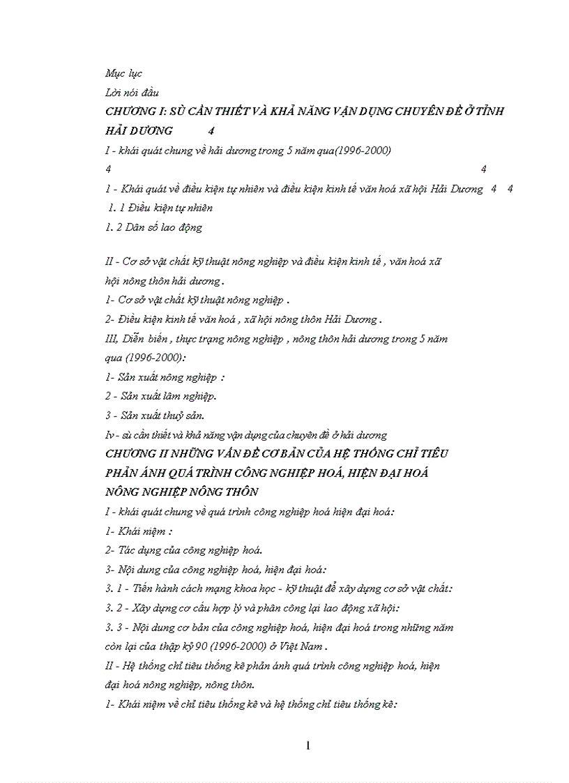 image for page Hệ thống chỉ tiêu CNH HĐH nông nghiệp và nông thôn và áp dụng các phương pháp phân tích thống kê để phân tích quá trình CNH HĐH ở tỉnh Hải Dương 1