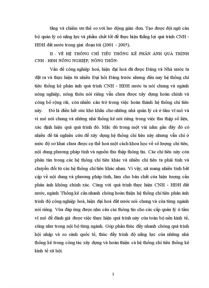 image for page Hệ thống chỉ tiêu CNH HĐH nông nghiệp và nông thôn và áp dụng các phương pháp phân tích thống kê để phân tích quá trình CNH HĐH ở tỉnh Hải Dương 1