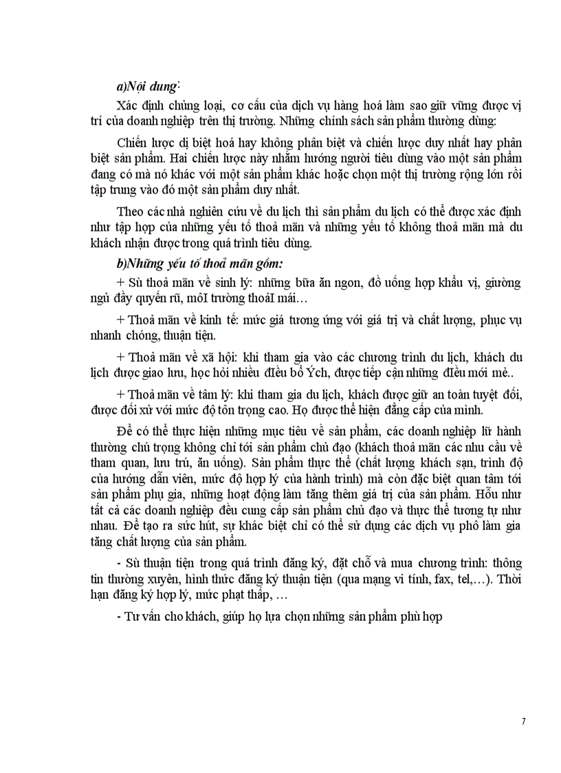 image for page Vận dụng các chính sách Marketing mix tại Trung tâm Du lịch Hà Nội 1