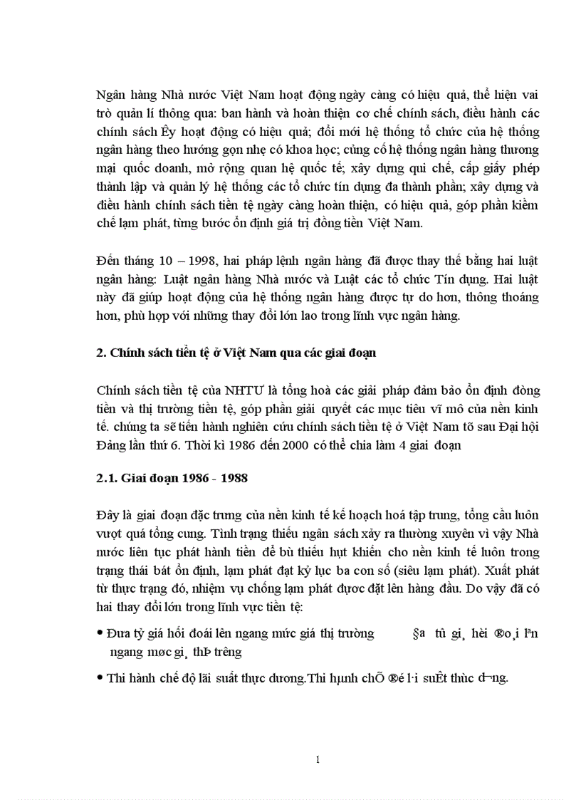 image for page Thực trạng điều hành chính sách tiền tệ ở Việt Nam 1