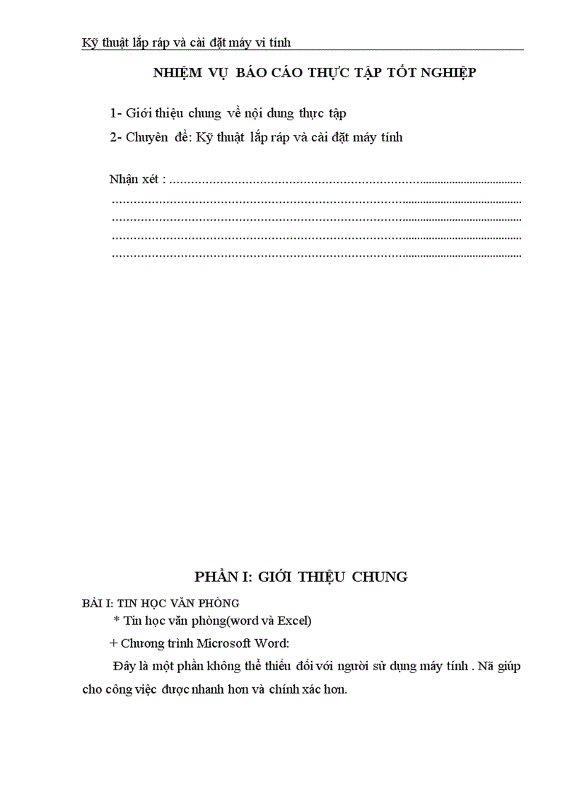 image for page Kỹ thuật lắp ráp và cài đặt máy vi tính 1