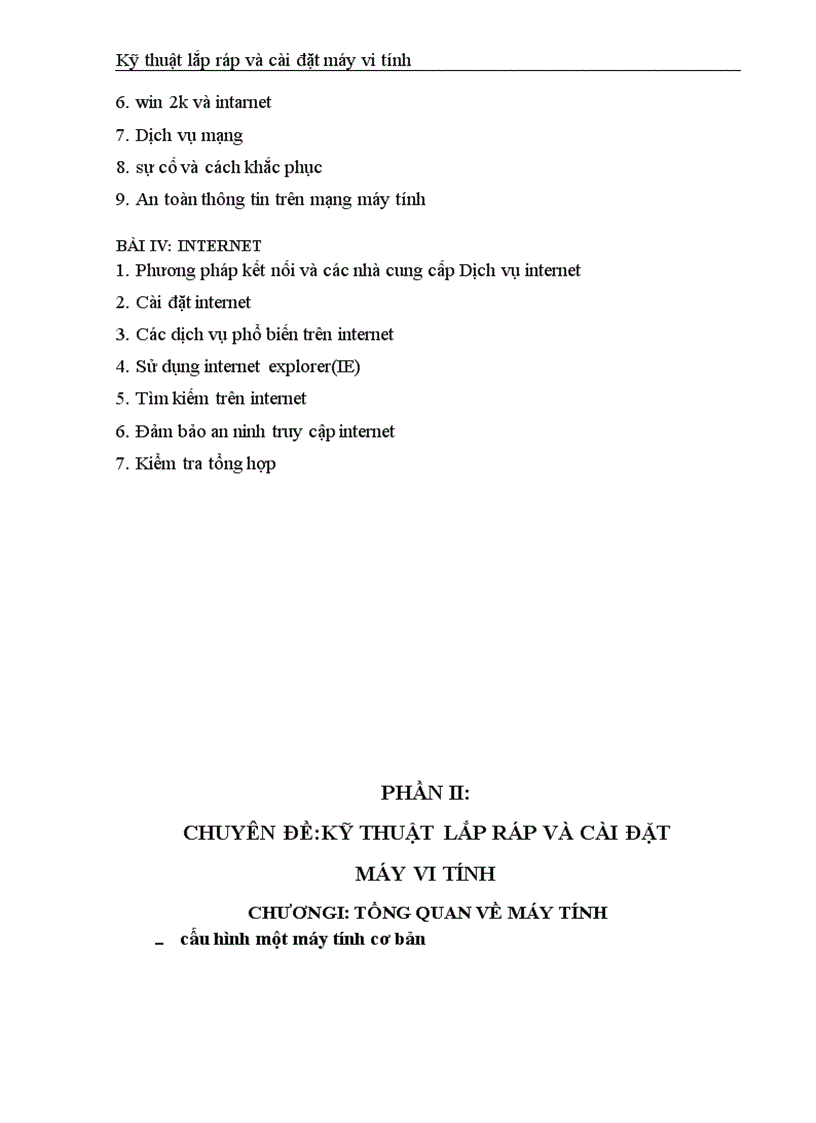 image for page Kỹ thuật lắp ráp và cài đặt máy vi tính 1