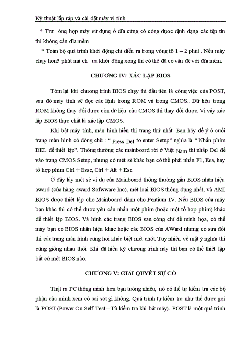 image for page Kỹ thuật lắp ráp và cài đặt máy vi tính 1