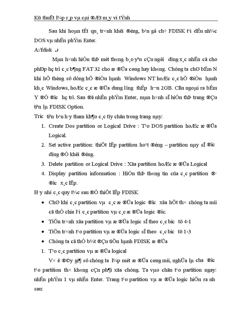 image for page Kỹ thuật lắp ráp và cài đặt máy vi tính 1