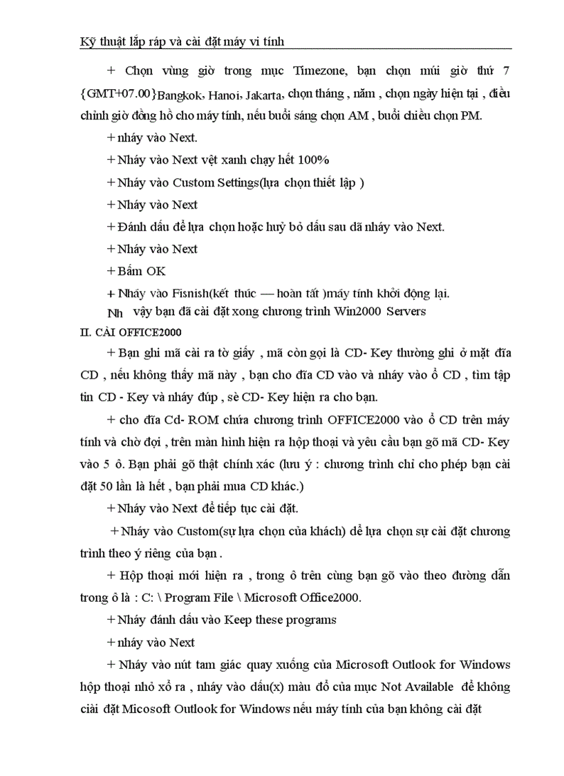 image for page Kỹ thuật lắp ráp và cài đặt máy vi tính 1