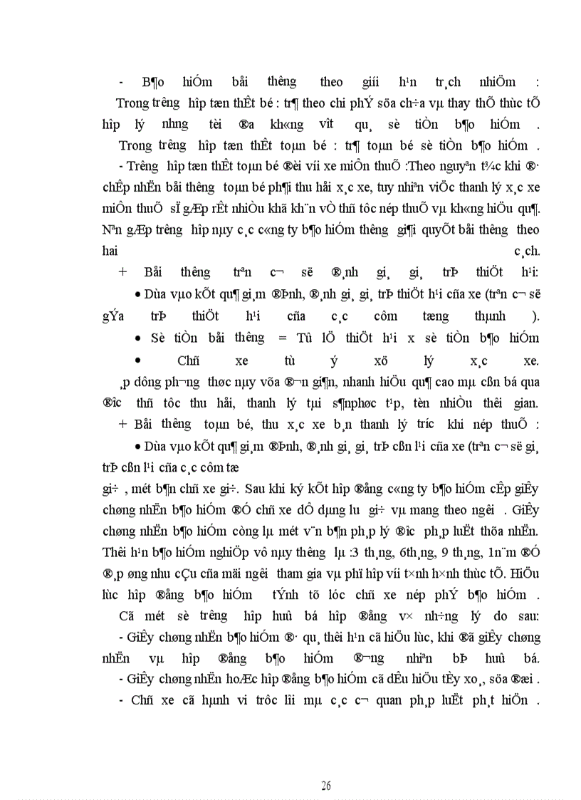 image for page Một số kiến nghị nhằm nâng cao hiệu quả của nghiệp vụ bảo hiểm vật chất xe ôtô tại công ty bảo hiểm Hà Nội 1