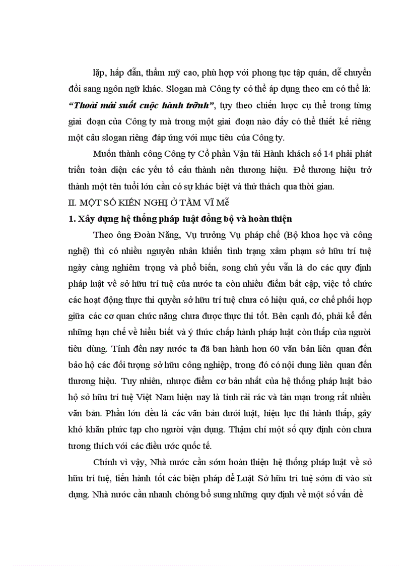 image for page Hoàn thiện và quản lý thương hiệu Công ty Cổ phần Vận tải Hành khách số 14 1