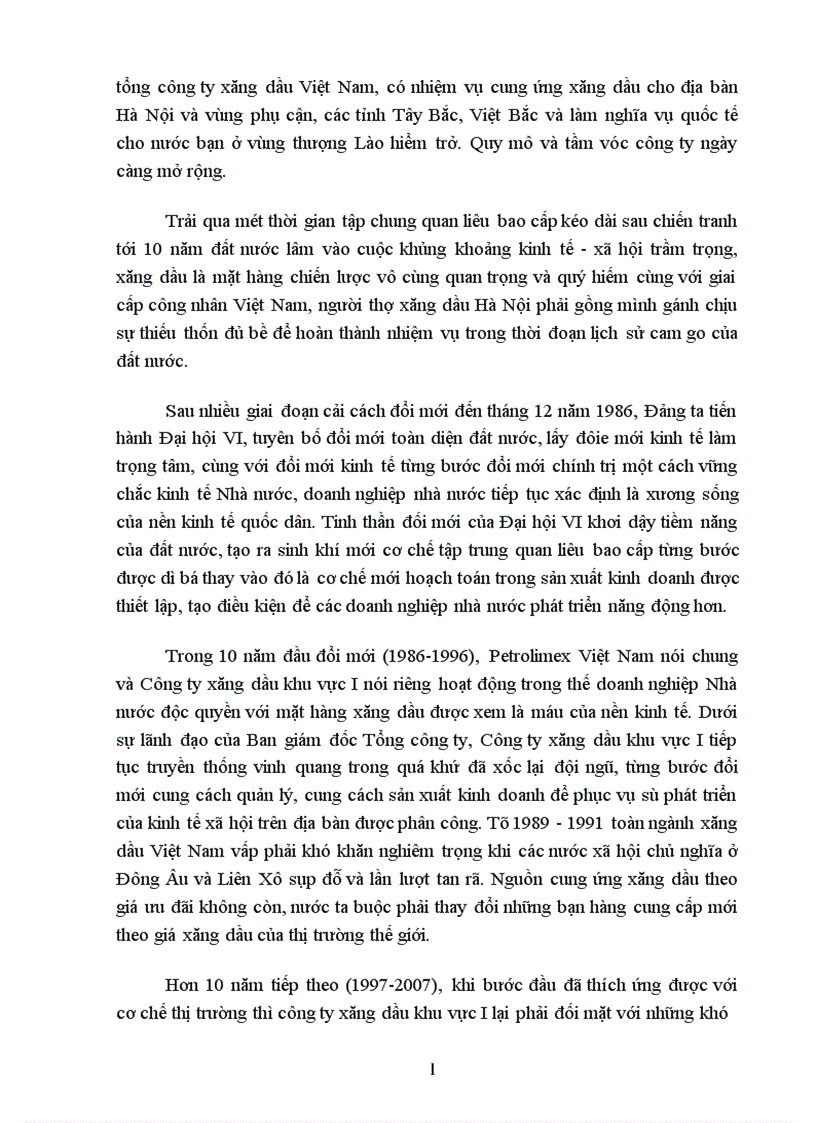 image for page Tổng quan về xăng động cơ và các trang thiết bị kinh doanh tại kho xăng dầu Đức Giang