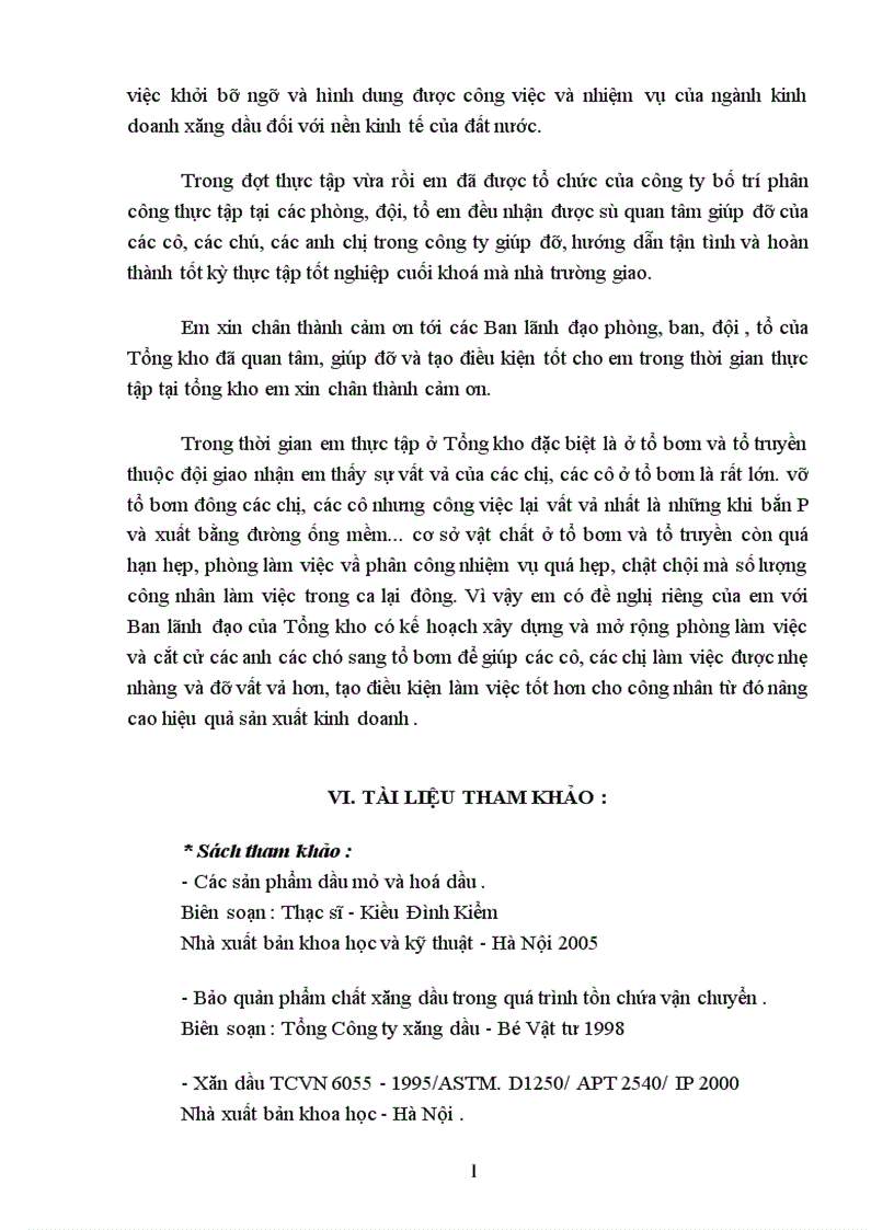 image for page Tổng quan về xăng động cơ và các trang thiết bị kinh doanh tại kho xăng dầu Đức Giang