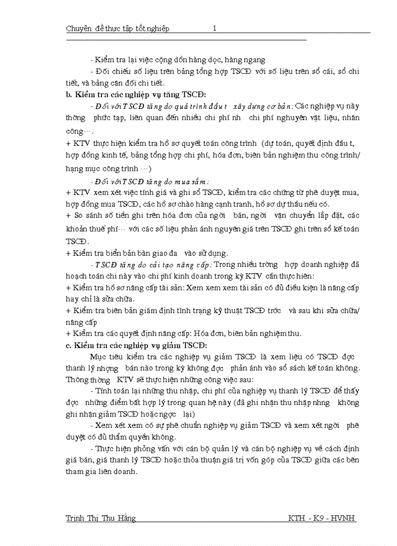 image for page Hoàn thiện quy trình kiểm toán khoản mục tài sản cố định trong kiểm toán báo cáo tài chính do Công ty TNHH Kiểm toán và Định giá Việt Nam thực hiện 1