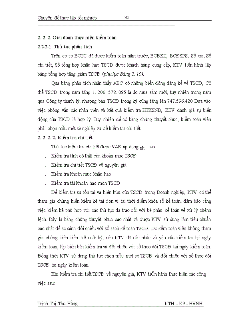image for page Hoàn thiện quy trình kiểm toán khoản mục tài sản cố định trong kiểm toán báo cáo tài chính do Công ty TNHH Kiểm toán và Định giá Việt Nam thực hiện 1