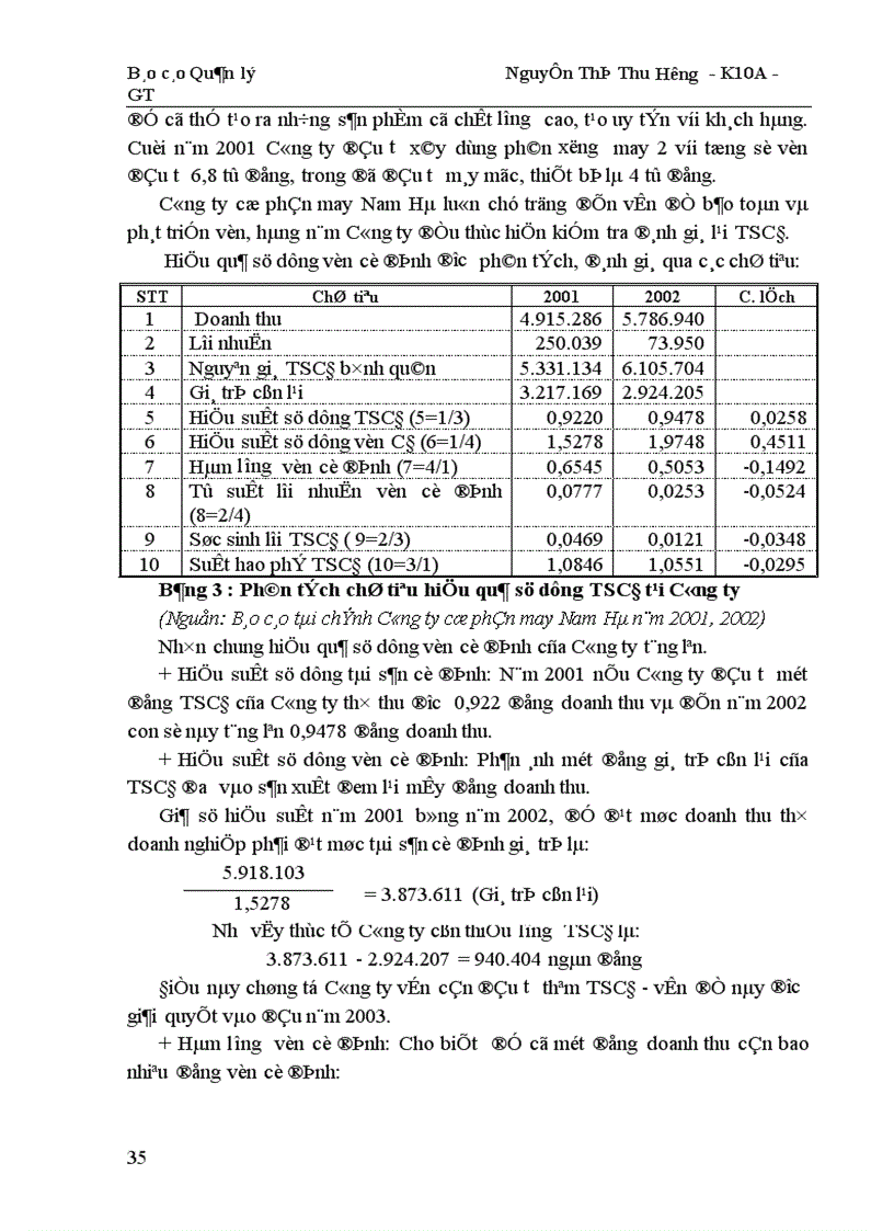 image for page Công tác quản lý TSCĐ và nâng cao hiệu quả sử dụng TSCĐ tại Công ty cổ phần may Nam Hà 1