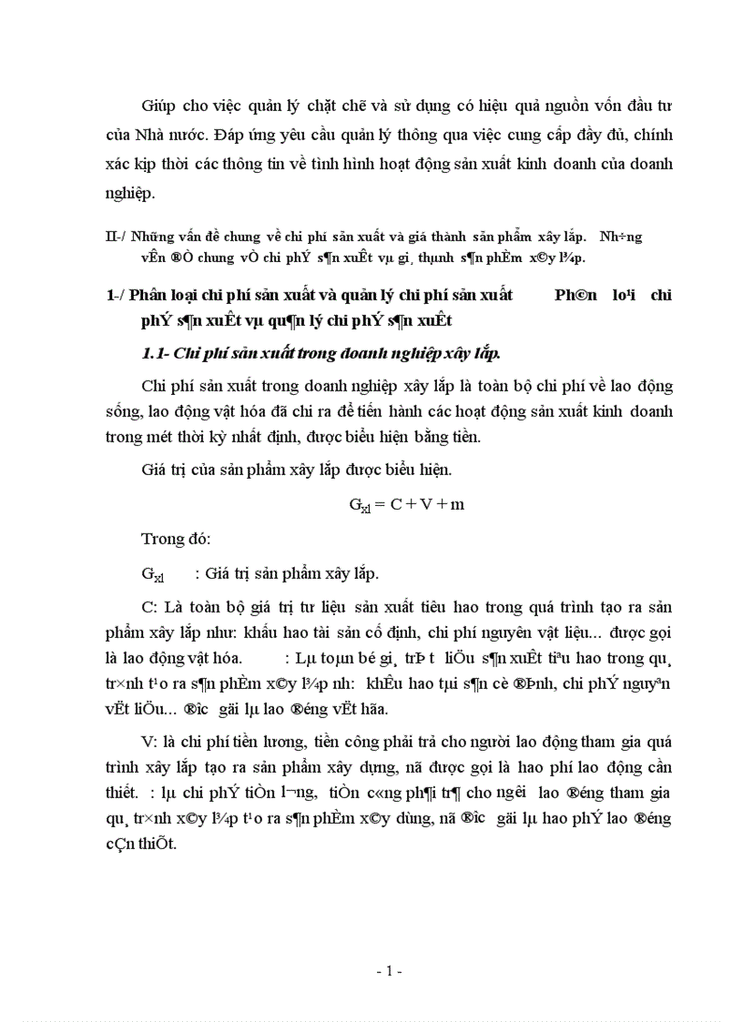 image for page Kế toán tập hợp chi phí sản xuất và tính giá thành sản phẩm xây lắp ở Công ty xây dựng số 1 1