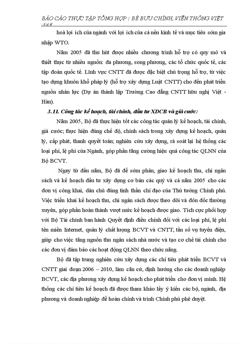 image for page Báo cáo thực tập tổng hợp tại Bộ Bưu chính Viễn thông Việt Nam