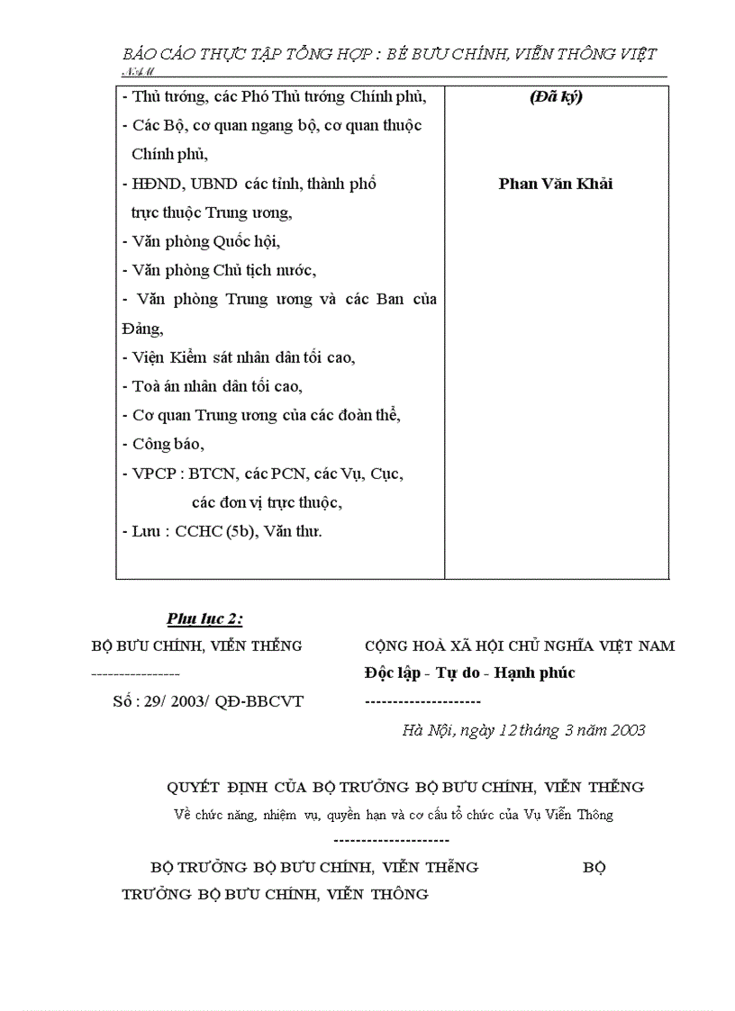 image for page Báo cáo thực tập tổng hợp tại Bộ Bưu chính Viễn thông Việt Nam