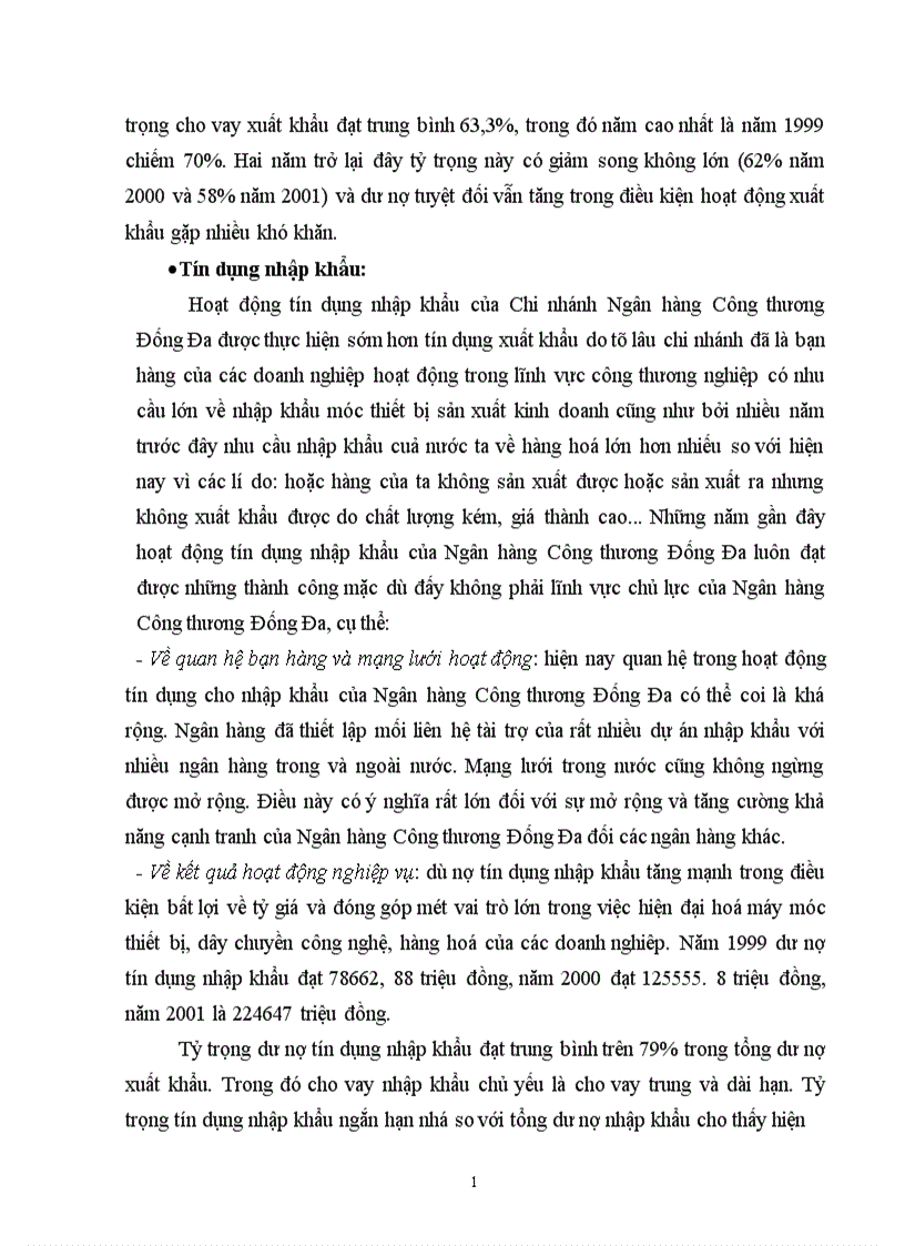 image for page Một số giải pháp nhằm nâng cao chất lượng tín dụng xuất nhập khẩu tại Chi nhánh Ngân hàng Công thương khu vực Đống Đa 1