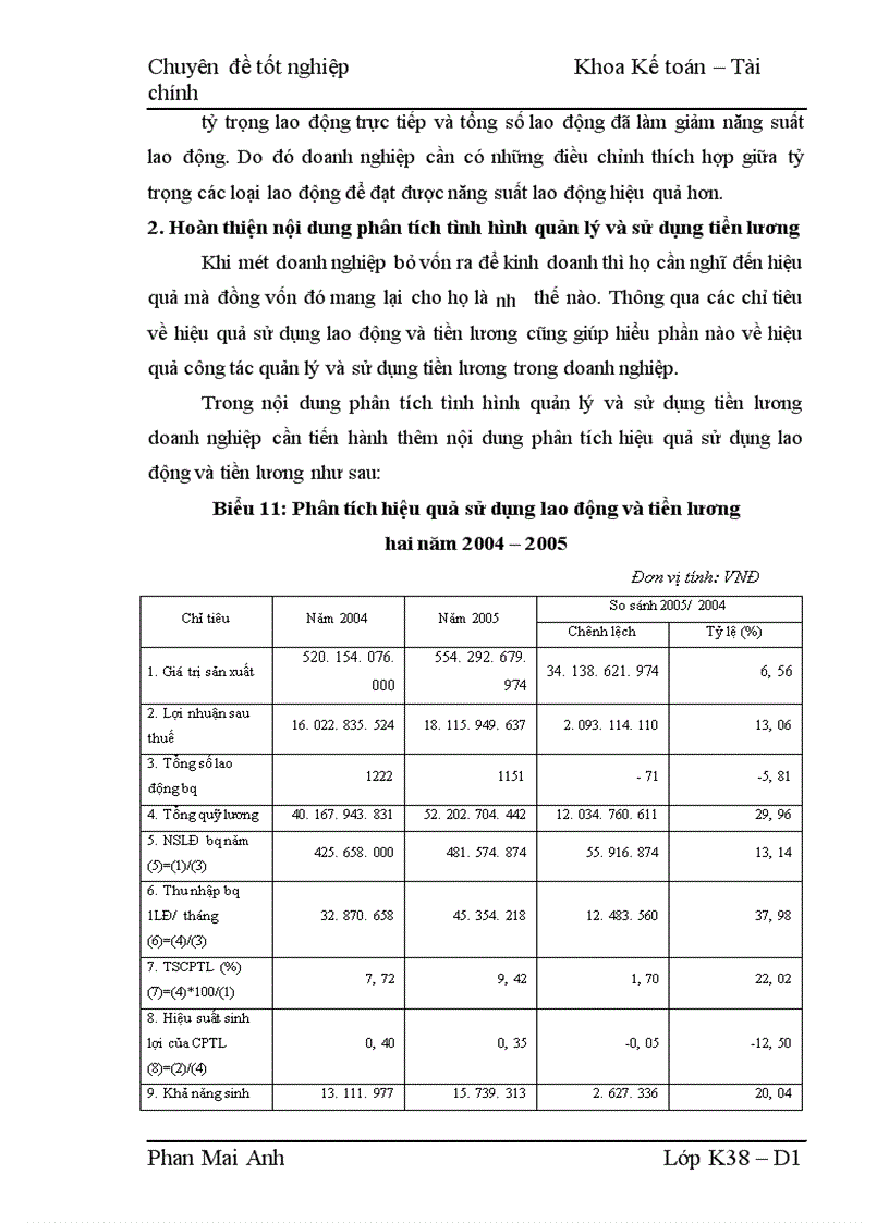 image for page Hoàn thiện nội dung và phương pháp phân tích tình hình quản lý và sử dụng lao động tiền lương tại Công ty thuốc lá Thăng Long