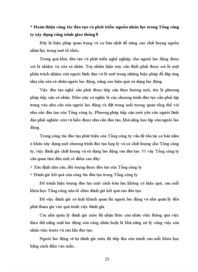 image for page Chất lượng nhân lực của Tổng công ty xay dựng công trình giao thông 8 Nguyên nhân và hướng biện pháp nâng cao 1