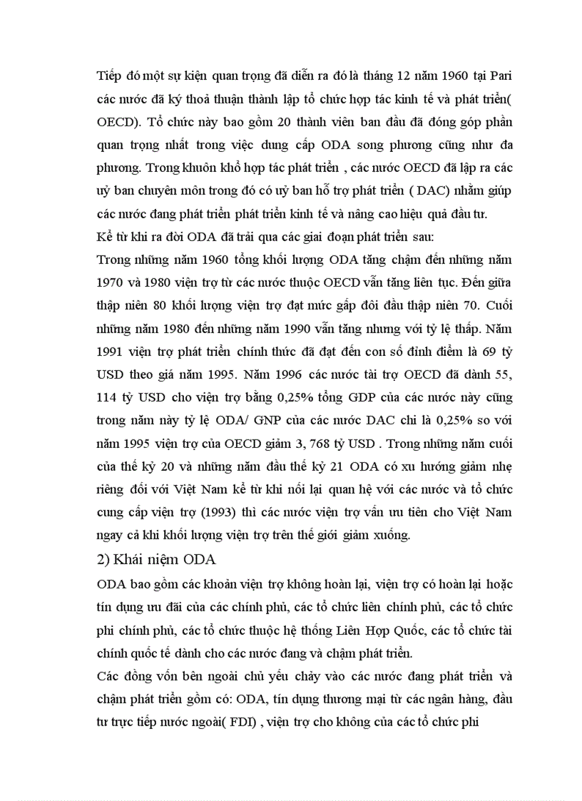 ODA nguồn vốn cho đầu tư phát triển ở Việt Nam thực trạng và giải pháp 1