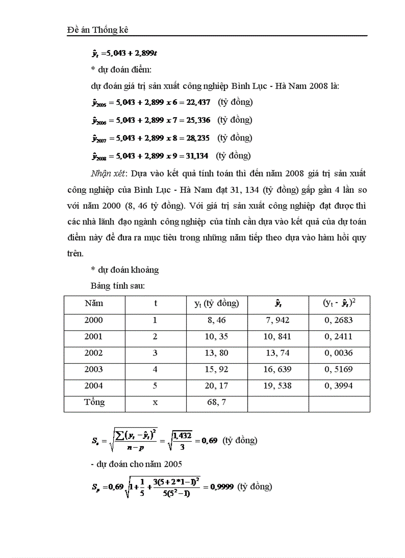 image for page Vận dụng phương pháp dãy số thời gian phân tích biến động giá trị sản xuất công nghiệp của Bình Lục Hà Nam thời kỳ 2000 2004 1