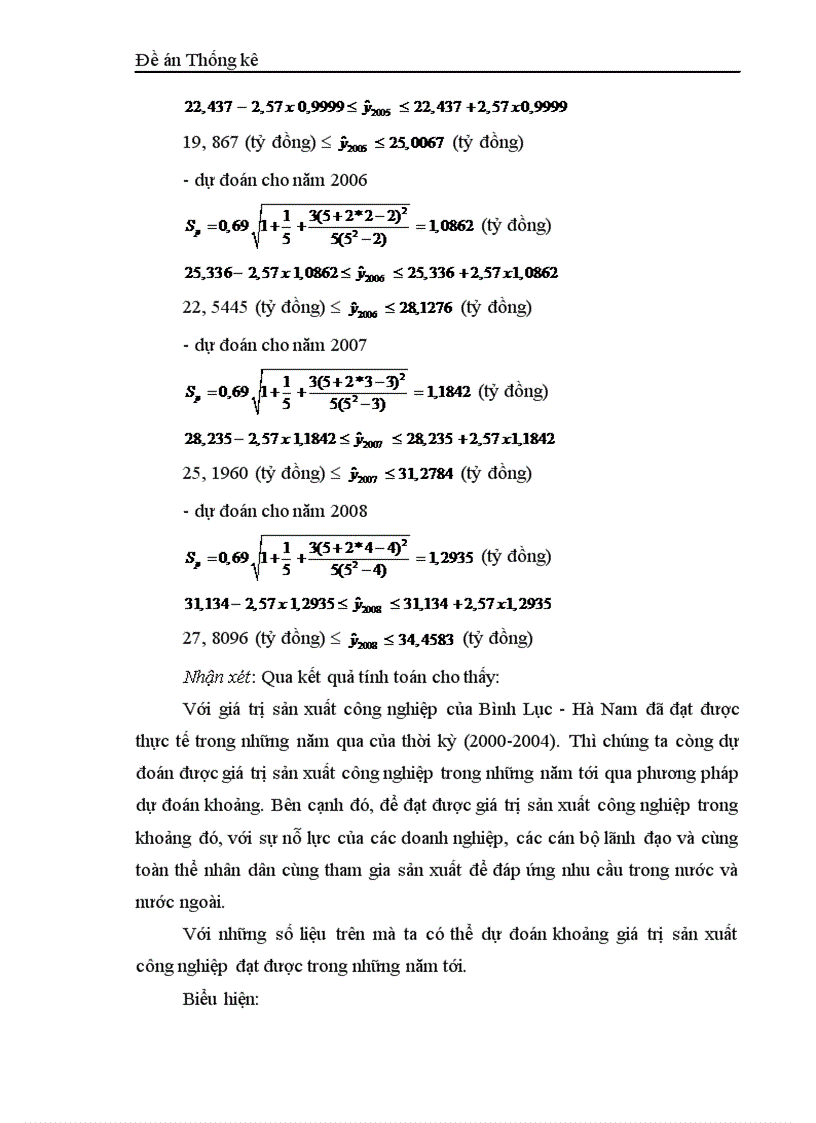 image for page Vận dụng phương pháp dãy số thời gian phân tích biến động giá trị sản xuất công nghiệp của Bình Lục Hà Nam thời kỳ 2000 2004 1