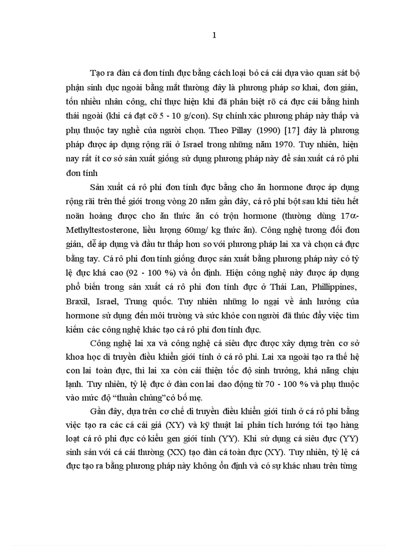 image for page Thực hiện quy trình sản xuất cá rô phi đơn tính đực 21 ngày tuổi bằng phương pháp cho ăn thức ăn trộn hoormone 17 methyltestosterone