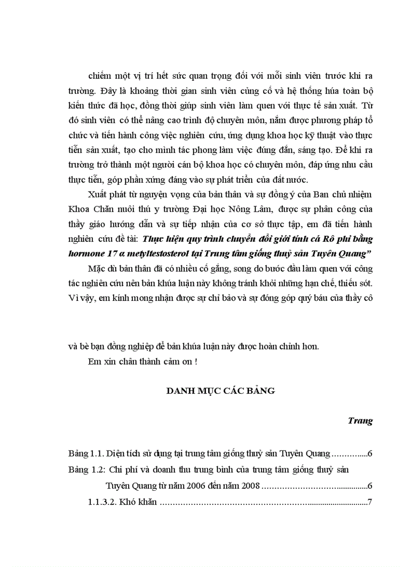 image for page Thực hiện quy trình sản xuất cá rô phi đơn tính đực 21 ngày tuổi bằng phương pháp cho ăn thức ăn trộn hoormone 17 methyltestosterone