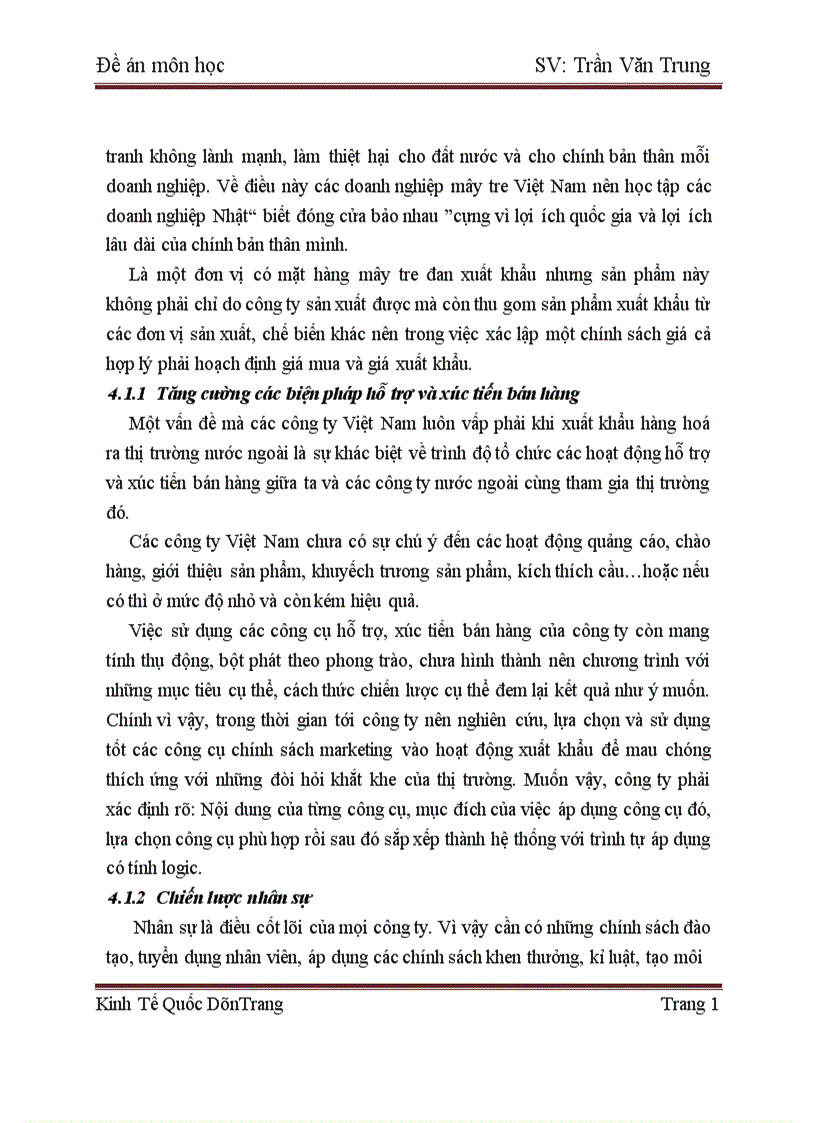 image for page Những nhân tố tác động tới xuất khẩu mây tre đan của công ty Unimex Hà Tây