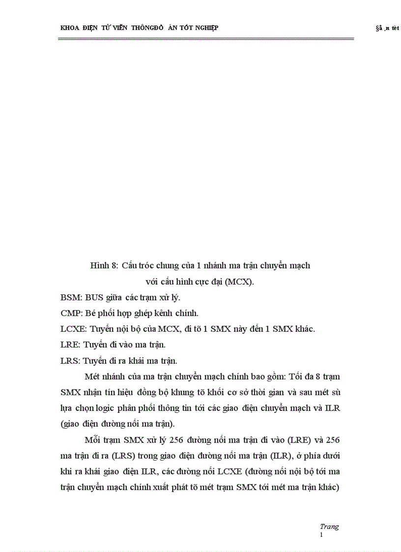 image for page Tổng quan về tổng đài alcatel E 10B cấu trúc chung của tổng đài alcatel E 10 B thiết kế trường chuyển mạch 128 số cho tổng đài nhỏ