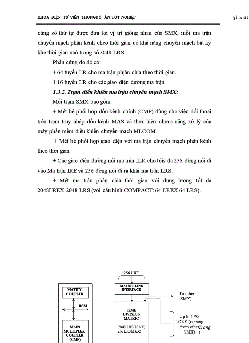 image for page Tổng quan về tổng đài alcatel E 10B cấu trúc chung của tổng đài alcatel E 10 B thiết kế trường chuyển mạch 128 số cho tổng đài nhỏ