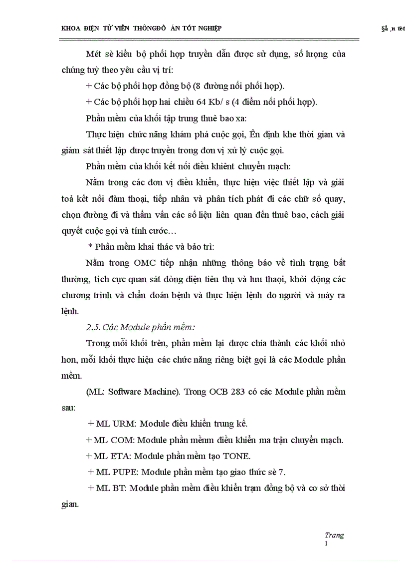 image for page Tổng quan về tổng đài alcatel E 10B cấu trúc chung của tổng đài alcatel E 10 B thiết kế trường chuyển mạch 128 số cho tổng đài nhỏ